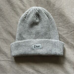 Dime Gray Knit Beanie